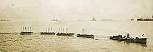 Landing boats at Gallipoli